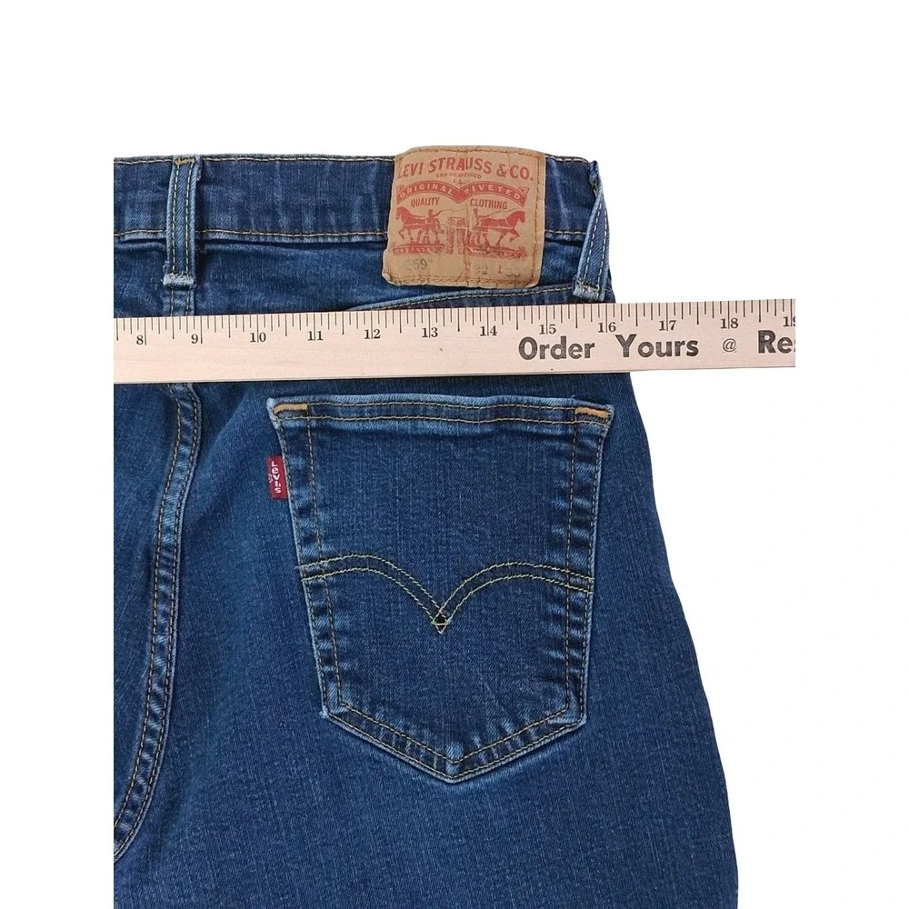 Levis Jeans Mens 32x30 Blue Regular Fit Straight Leg Denim Waterless Pants